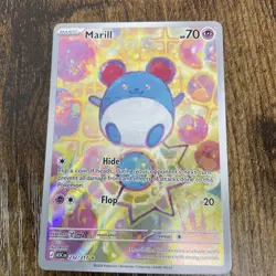 Pokemon Marill Holo ASC Aqua Pokemon TCG 70 HP 232/217 Vintage 2006 Card - Image 1