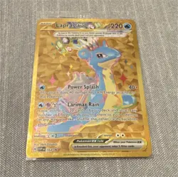 Pokemon Lapras ex SV: Scarlet & Violet Promo 164 Full Art Holo Basic EX 220 HP - Image 1