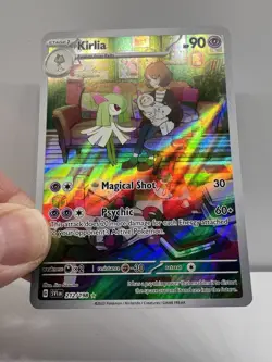 Pokemon TCG Kirlia Scarlet & Violet Base Set Holo Illustration Rare Card 212/198 - Image 2