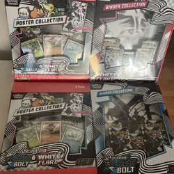 Sams Club Pokemon Black Bolt White Flare Binder Poster Collection Lot Of 2 - Image 1
