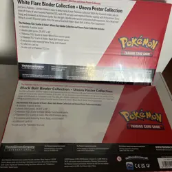 Sams Club Pokemon Black Bolt White Flare Binder Poster Collection Lot Of 2 - Image 2