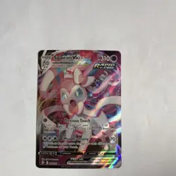 Pokemon Sylveon VMAX Full Art Rapid Strike Holo Ultra Rare 075/203 Evolving Ski… - Image 1