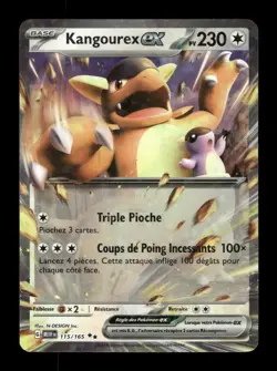 Carte Pokemon Kangourex-ex 115/165 151 FR - Image 1