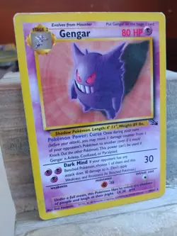 Pokemon Gengar 20/62 Fossil Regular moderately played - Image 3