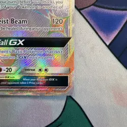 Pokemon TCG Lunala GX Rainbow Secret Rare Card Sun & Moon 153/149 - Image 5