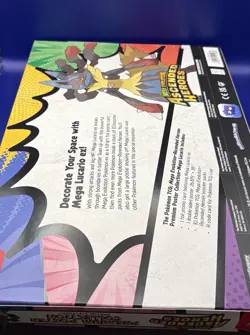 Pokemon Ascended Heroes Premium Poster Collection Mega Lucario EX Sealed w/ tear - Image 2