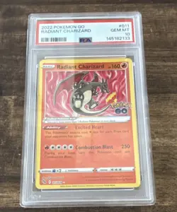 Pokemon Radiant Charizard 011/078 GO Holo Full Art PSA 10 Graded Card - Image 1