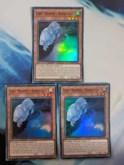 YuGiOh! Ghost Mourner & Moonlit Chill RA02-EN015 Super Rare x3 PLAYSET 1st Ed - Image 1