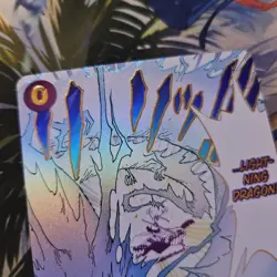 Lightning Dragon R OP15-077 Parallel Manga Kami's Island One Piece Card ENGLISH - Image 3