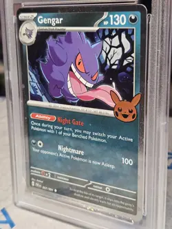 PSA 10 Gem Mint Gengar Graded Pokemon Card #057 Trick or Trade 2024 - Image 2