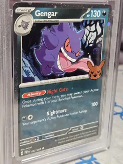 PSA 10 Gem Mint Gengar Graded Pokemon Card #057 Trick or Trade 2024 - Image 3