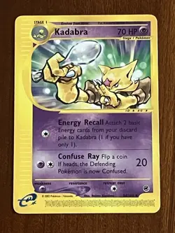 Kadabra 84/165 Non Holo Expedition E-Reader Pokemon Card - Image 1