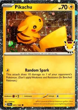 Pikachu (Pokemon Day 2026) Holo Common Miscellaneous Cards & Products 051/162 NM - Image 1