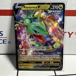 Rayquaza V SWSH147 Promo - Rayquaza V Battle Deck NM LP Pokemon Card RARE - Image 1