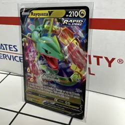 Rayquaza V SWSH147 Promo - Rayquaza V Battle Deck NM LP Pokemon Card RARE - Image 2