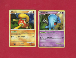 SHUCKLE & WOBBUFFET #HGSS 15 & 04--BLACK STAR PROMO HOLO POKEMON CARDS - Image 1