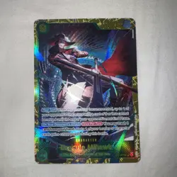 The Azure Sea's Seven #OP14-119 Dracule Mihawk One Piece Card - Image 2