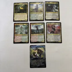(13) Final Fantasy Magic The Gathering Cards: (6) Creatures, (5) Lands, (1) Inst - Image 1