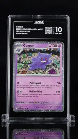 2023 POKEMON MEW EN-151 094 COSMOS HOLO GENGAR TAG 10 4 Card Lot - Image 1