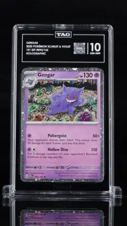 2023 POKEMON MEW EN-151 094 COSMOS HOLO GENGAR TAG 10 4 Card Lot - Image 5