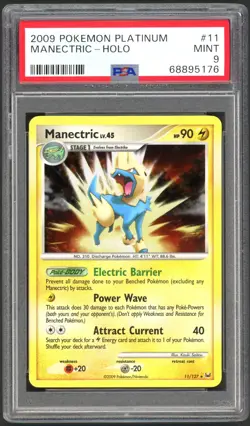 Pokemon Cards - PSA 9 Manectric Lv.45 11/127 - Platinum Holo - MINT - PSA9 - Image 1