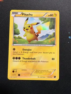 Pokemon TCG Pikachu Black & White 115/114 Holo Secret Rare Card 2011 - Image 1