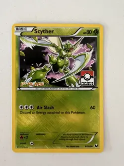 Scyther 1st Place League Challenge 4/108 Pokemon Card LP-NM - Image 1