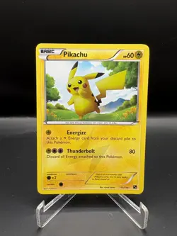 Pokemon Pikachu TCG Black and White Holo Card 115/114 Secret Rare LP/MP - Image 1