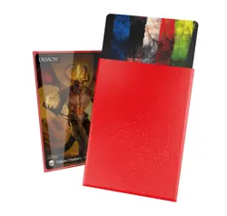 100 Ultimate Guard Cortex Gloss Red Standard Size Card Sleeves Deck Protector - Image 2