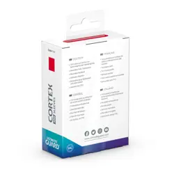 100 Ultimate Guard Cortex Gloss Red Standard Size Card Sleeves Deck Protector - Image 3