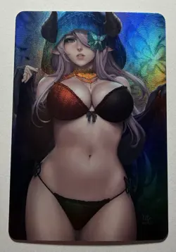 SEXY HEROINE WAIFU Narmaya GRANBLUE FANTASY ACG PREMIUM HOLOFOIL CARD NM - Image 2