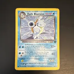 Dark Blastoise 3/82 Pokemon TCG Team Rocket Holo Rare Unlimited Vintage Card - Image 1