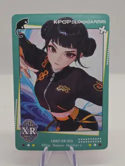 K Pop Demon Hunters XR LMNT-XR-003 Rare Holo Anime Collectible Card NM - Image 1
