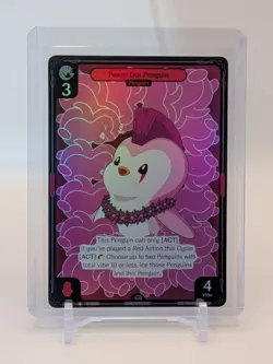 Vibes TCG FOIL Peace Out Penguin - Enter the Huddle Card # 011 - Image 1