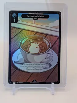 Vibes TCG FOIL Too Much Caffeine - Enter the Huddle Card # 189 - Image 1