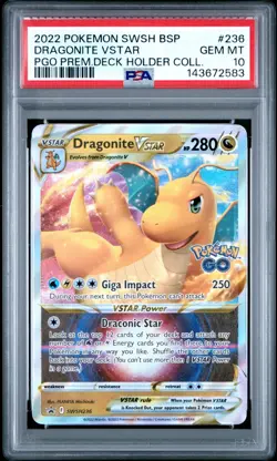 PSA 10 Dragonite VSTAR SWSH236 SWSH: Sword & Shield Promo Cards Holo - Image 1