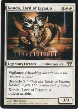 MTG: Champions of Kamigawa: Konda, Lord of Eiganjo: Lightly Played Condition - Image 1