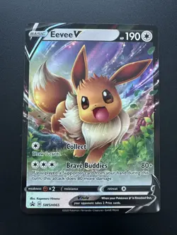 Eevee V Swsh065 Swsh: Sword & Shield Promo Cards Holo - Image 1