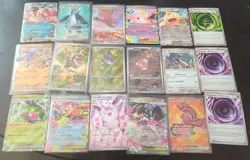Pokemon Perfect Order 18 Card Lot Mega Ex MEP IR Full Art Illustration Rare - Image 1