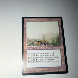 Wizards of the Coast MTG Brushland Ice Age LP - Image 1