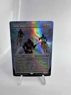 Battle Angels of Tyr Foil Borderless NM - Magic MTG CMR Sidar EDH - Image 1