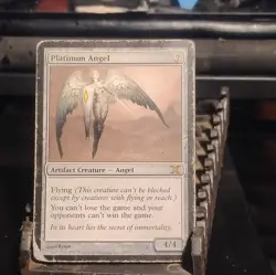 Magic: The Gathering Platinum Angel 10th Edition Artifact Creature 339/383 - Image 1