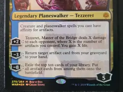 Tezzeret Master of the Bridge Foil Buy-a-Box Promo WAR 275/264 MTG LP/NM - Image 4