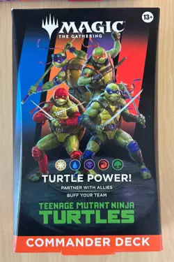Magic The Gathering Teenage Mutant Ninja Turtles Turtle Power! Commander Deck - Image 1