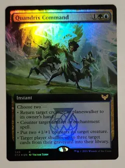 MTG Quandrix Command FOIL - Strixhaven: School of Mages Foil - NM Magic - Image 1