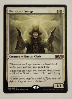 MTG Bishop of Wings - Core Set 2020 Regular - NM Magic The Gathering - Image 1
