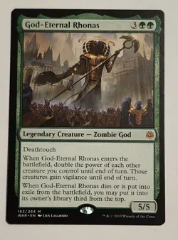 MTG God-Eternal Rhonas - War of the Spark Regular - NM Magic The Gathering - Image 1
