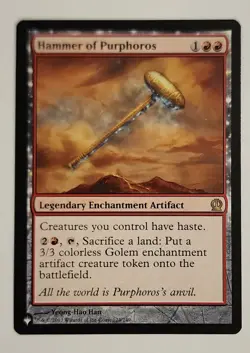 MTG Hammer of Purphoros - The List Reprints Regular - NM Magic The Gathering - Image 1