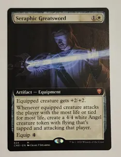 MTG Seraphic Greatsword (Extended Art) - Commander Legends Regular - NM Magic - Image 1