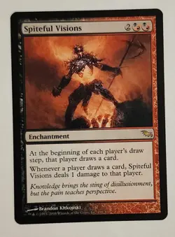 MTG Spiteful Visions - Shadowmoor Regular - NM Magic The Gathering - Image 1